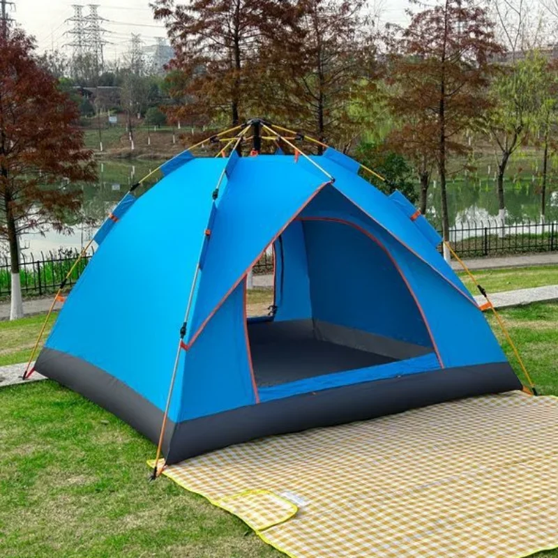 

Tent Fully Automatic Spring Compression Quick Opening Tent Outdoor Thickened Sunscreen and Rainproof Beach Tent Outdoor Camping