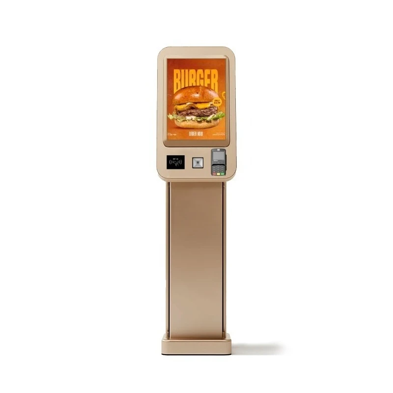 21.5 Inch Interactive Self Service Payment Kiosk Touch Screen Kiosk Automatic Self Ordering Machine for Restaurant