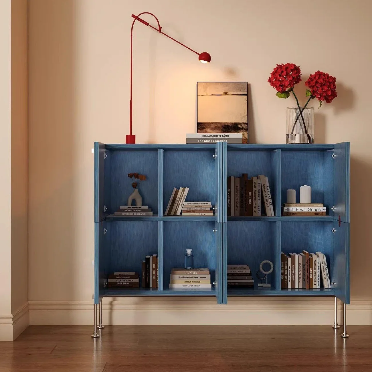 DSA home living room light luxury simple dining side chest Danube blue edge porch locker with high aesthetic value