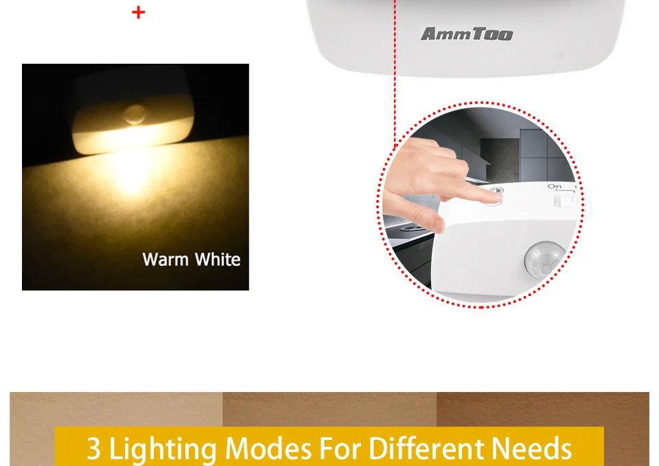 LED Night Light Motion Sensor Light 220V EU Plug In Smart Motion Sensor Light Warm and White Light Dual Color Night Lamp