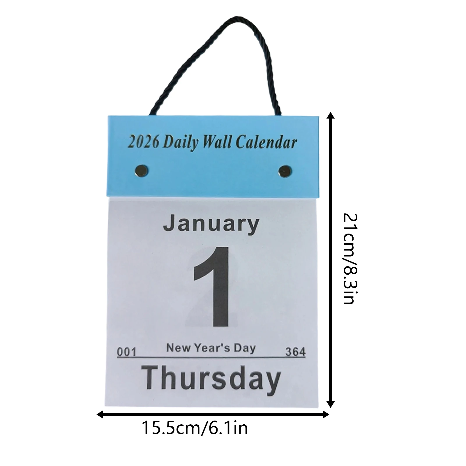 ปฏิทินฉีกได้รายวัน ปี 2026 แบบมินิมอล ปฏิทินติดผนัง 365 วัน สำหรับบ้าน 1 ชิ้น ปฏิทินตั้งโต๊ะ 365 วัน พร้อมคำยืนยันเชิงบวก