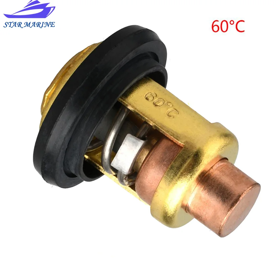 6D9-12411 Thermostat for Yamaha 4-stroke 60hp F60A F60C F60F 60CV Outboard Motor 6D9-12411-00 Boat Engine Accessories