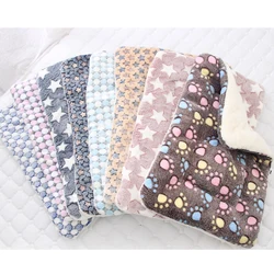 Dog Bed Pet Cushion Blanket Soft Fleece Cat Cushion Puppy Sofa Mat Pads winter