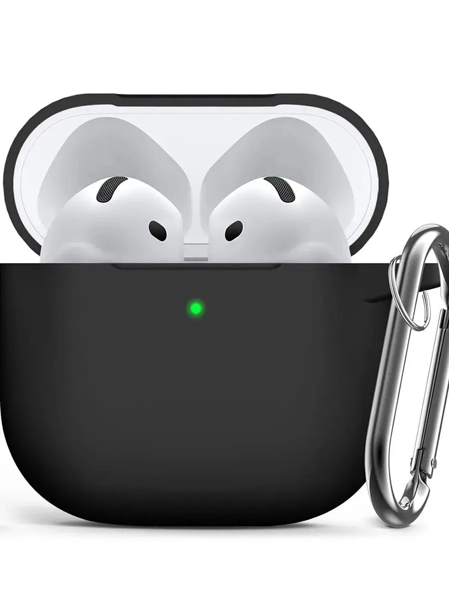 Capa protetora de silicone macio com kit de limpeza para Apple AirPods, 4ª geração caso, mulheres M,
