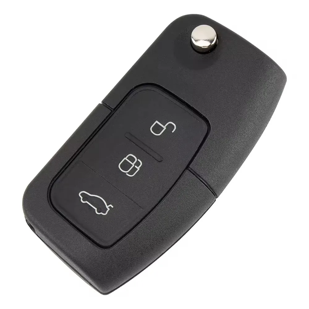 JINGXIN 433MHz 4D63/4D60 Chip Remote Key For Ford Focus 3 Mondeo C Max S Max Galaxy Fiesta HU101 / FO21 Blade Case 3 Buttons car