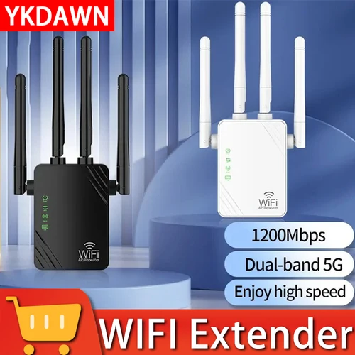 신형 wifi 중계기 wifi 증폭기 5g 신호 wifi 확장기 네트워크 wi-fi 부스터 1200mbps 5 ghz 원격 무선 wi-fi 중계기 