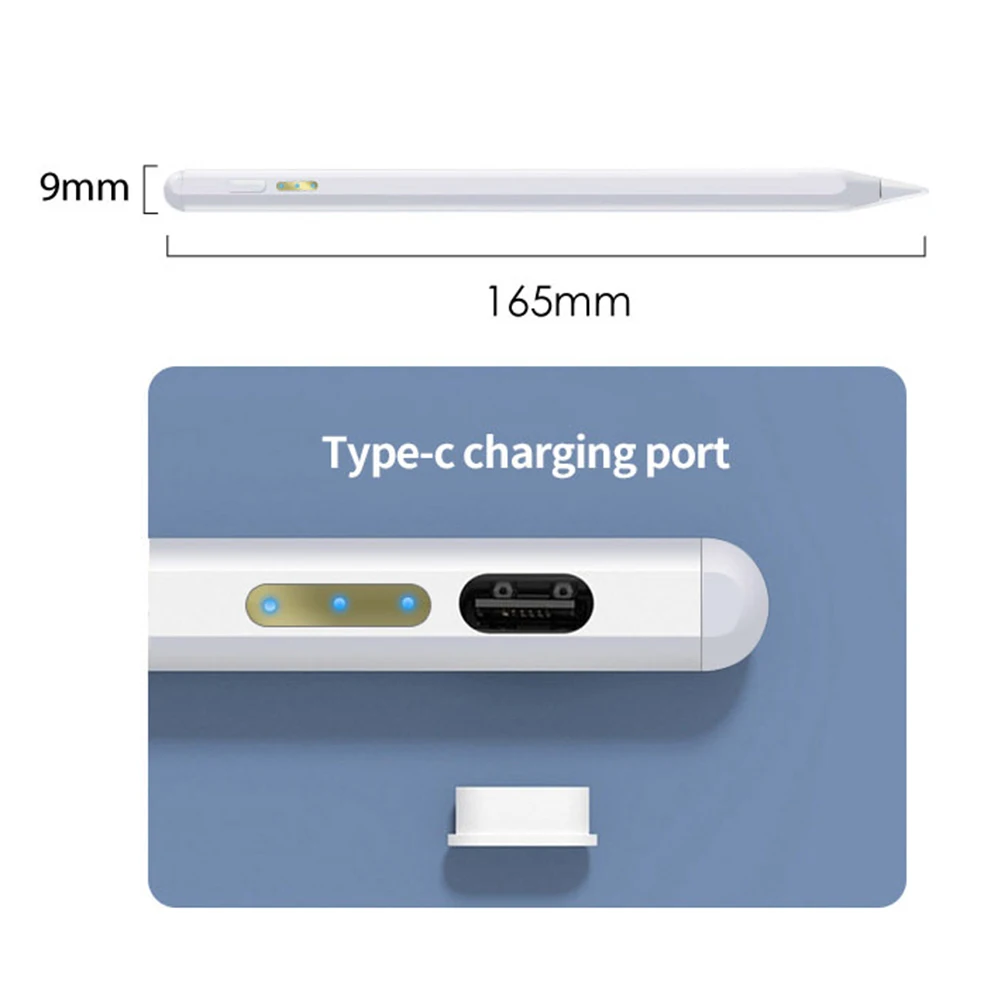 Stylus-Stift, Neigungsempfindlichkeit, magnetischer Stift, Handflächenabweisung, aktiver Bleistift, schnellere Aufladung für iPad Pro 12,9/11/13 Zoll M4