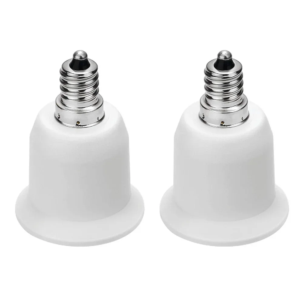 6pcs E12 to E26 Adapter Chandelier Light Socket Candelabra US CA E12 to Edsison Medium E26/E27 Bulb Base Lampholder Converter