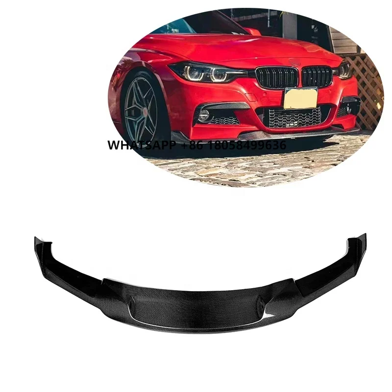 

MAD Type F30 Carbon Fiber Front Spoiler Lip for F30 3 Series M Sports Bumper Front Lip 2012-2016