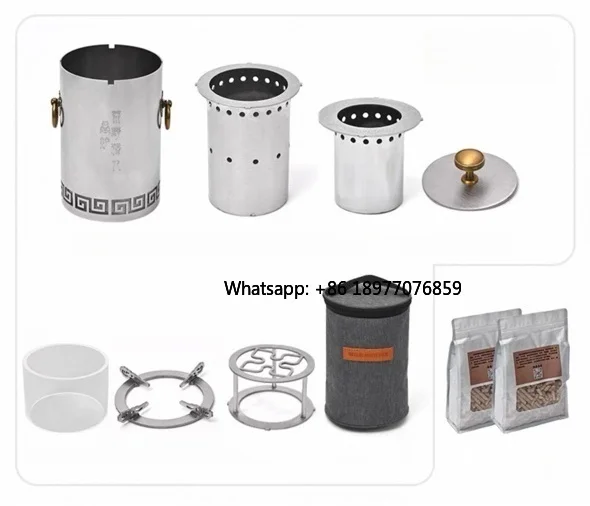 2026 Portable Outdoor Camping Stainless Steel Alcohol Stove Wood Burning Grill For Boiling Water And Outdoor Heating