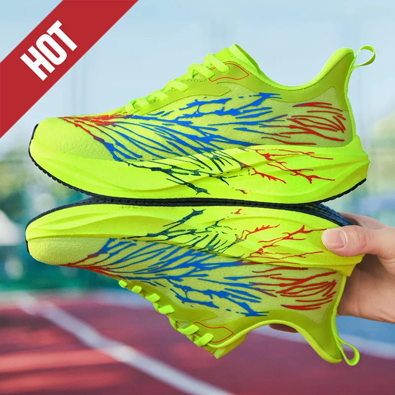 Running Shoes Carbon Board Speciality Marathon Men Sports Breathable Lightweight Women's Comfortable Athletic Nonskid Sneakers