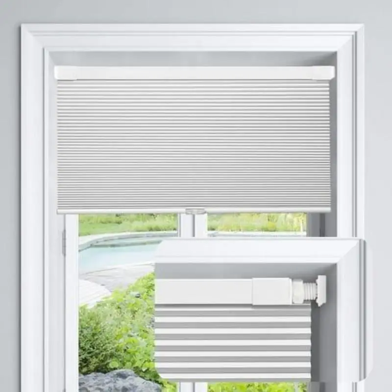 Multiple sizes Blackout Cellular Blinds Honeycomb Shades Double Cells Cordless Windows Shades Saving Energy Thermal Insulation