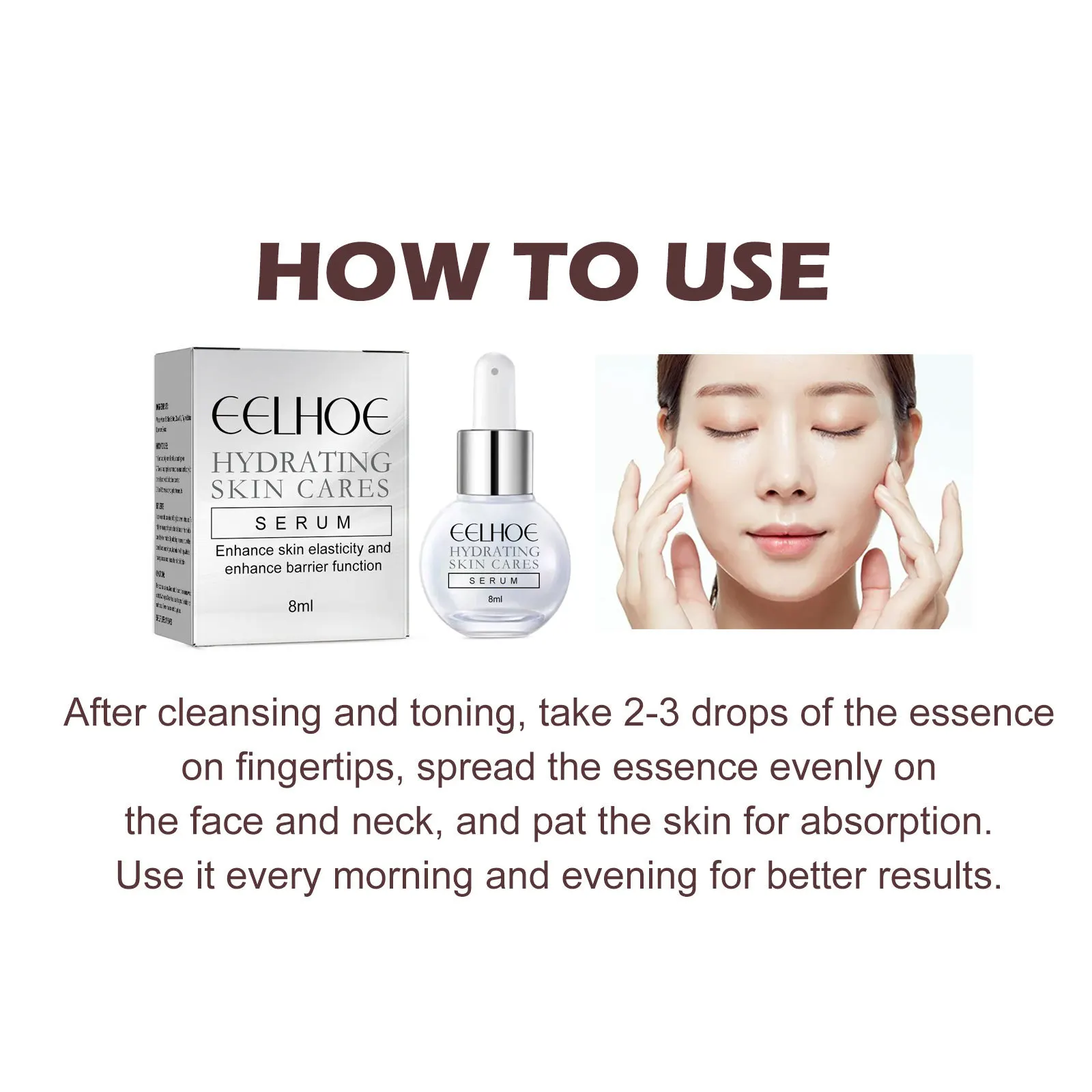 Moisturizing Face Serum Anti Wrinkles Whitening Dark Spots Removal Fine Lines Firming Skin Lightening Facial Essence Brightening