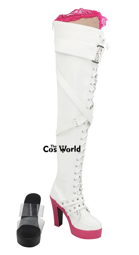 VOCALOID 2025 Racing Miku Anime Aanpassen Cosplay Hoge Hakken Schoenen Laarzen