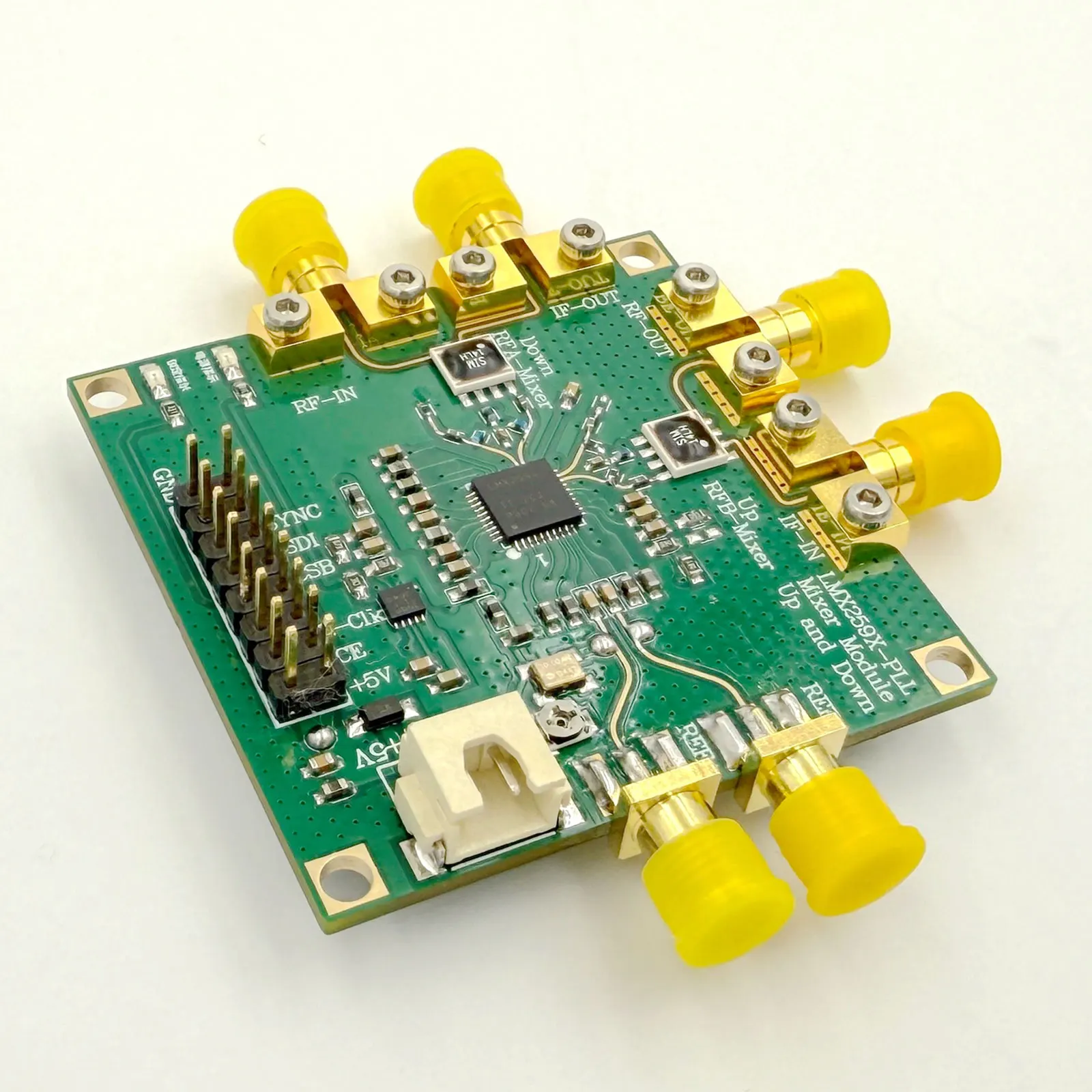 15GHz Frequency Mixer Module LMX2595-PLL Local Oscillator Unit up and Down Mixer Type-C Charging