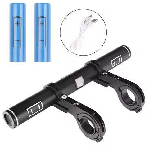 Handlebar Extender Bicycle Extension Bracket Bar Bike Headlight Mount Phone Holder Support Rack Handlebar Adapter As Power Bank