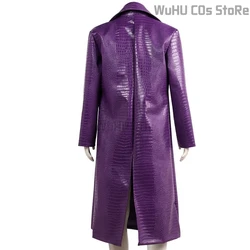 Clown Joke Mens Cosplay Costume Wig Green Hair Mad Outfit Film Halloween Canarval Cosplay Suit Coat Pants Unisex Size