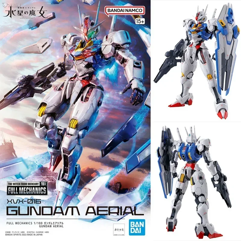 Bandai Original Model Kit FULL MECHANICS GUNDAM AERIAL BAEBATOS ALL 1/100 Anime Action Figure Assembly Model Toy Gift for Boys