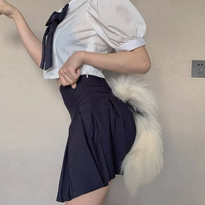 Handmade Long-haired Beast Tail Comic-Con COS Performance Props Maid Cat Lady Simulation Fox Tail Accessories