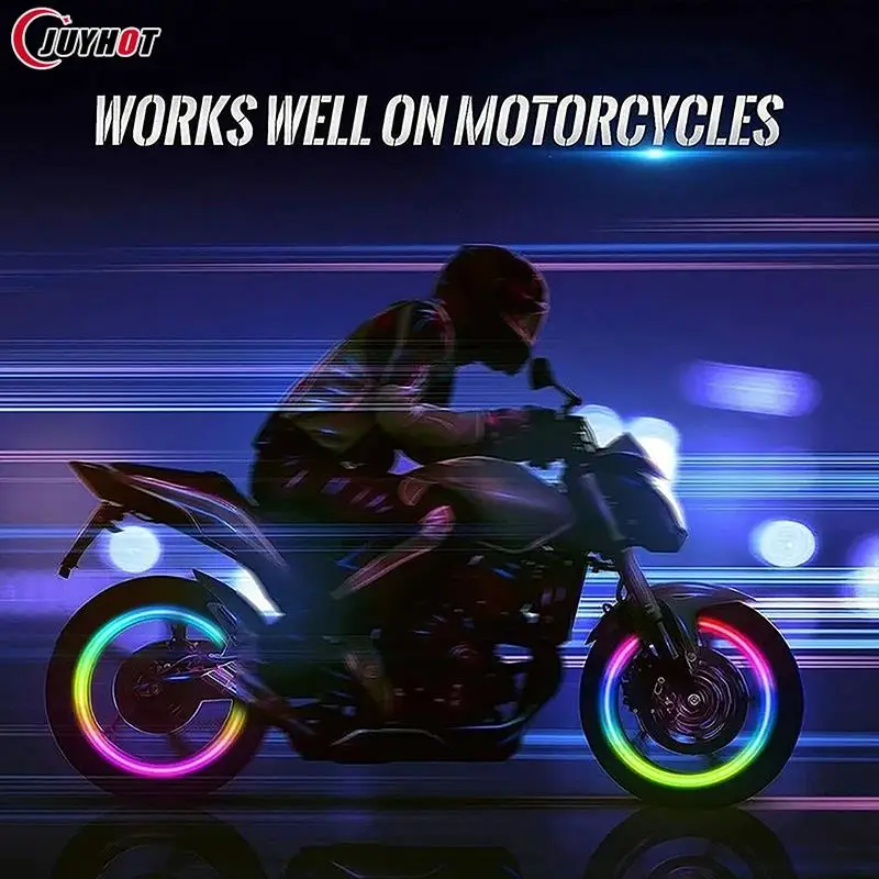 Neon Bicycle Valve Lamp Car Motorcycle Color Cool LED Wheel Tire Light Bike Valve Caps Skull Gem Flash Hot Wheels Spoke Light