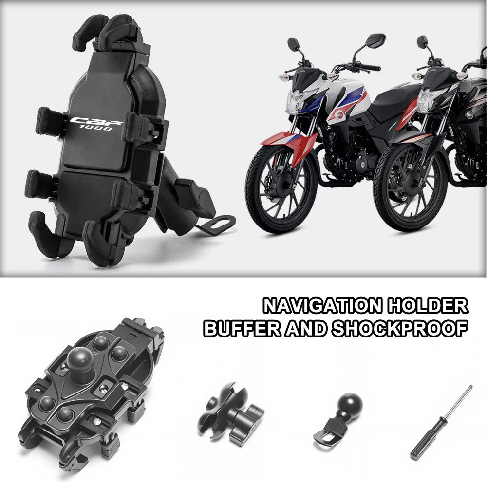 

Motorcycle Phone Holder Shock Absorbing Spring Anti-Vibration For Honda CBF 600s cbf1000 CBF600 CBF1000 CBF250 CBF500 CBF125