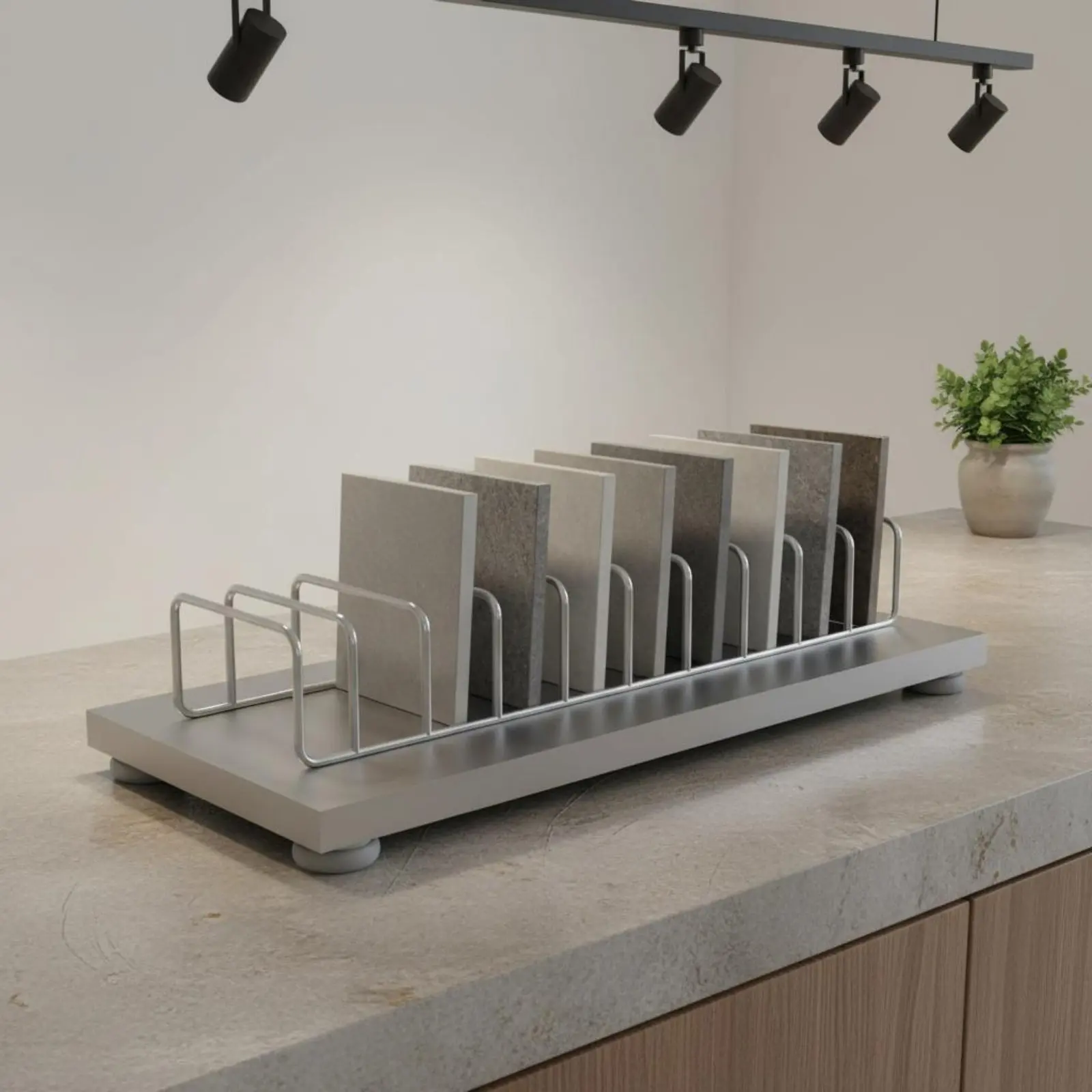 

Tile Sample Display Stand Space Saving Tile Display Rack Stone Sample Holder Stable Design Decoration for Retailers Home Office