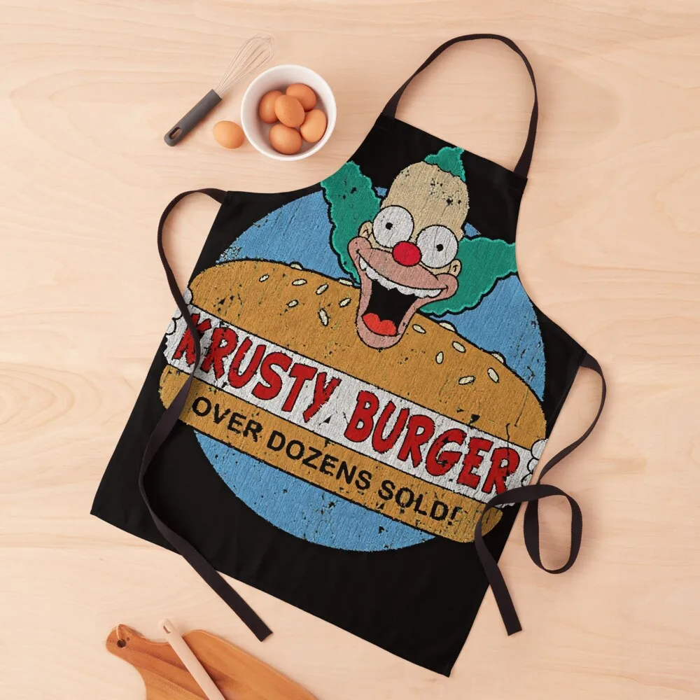 

Krusty Burger Over Dozens Sold Essential T-Shirt Apron Korean Kitchen Special Accessories with personal logo Apron