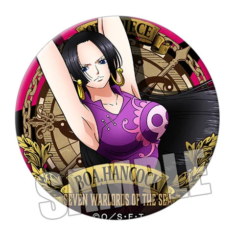One Piece Anime Badge Ace Luffy Zoro Crocodile OP Pirate King
