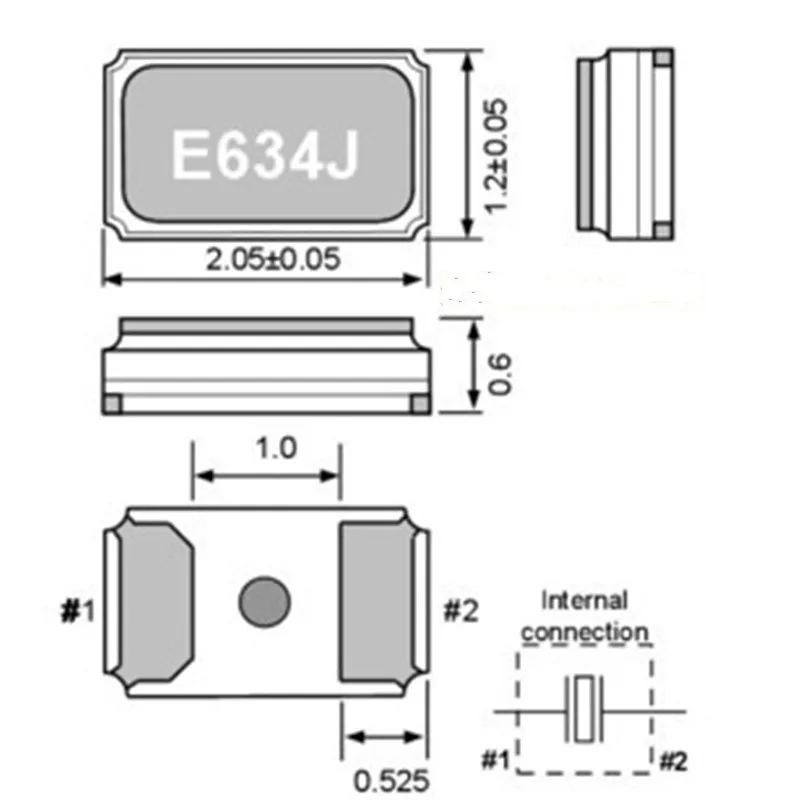 (10pcs)  32.768KHZ 32.768K FC-12M Passive Crystal Oscillator SMD 2012 2.0*1.2MM 32768 Quartz Crystal Resonator