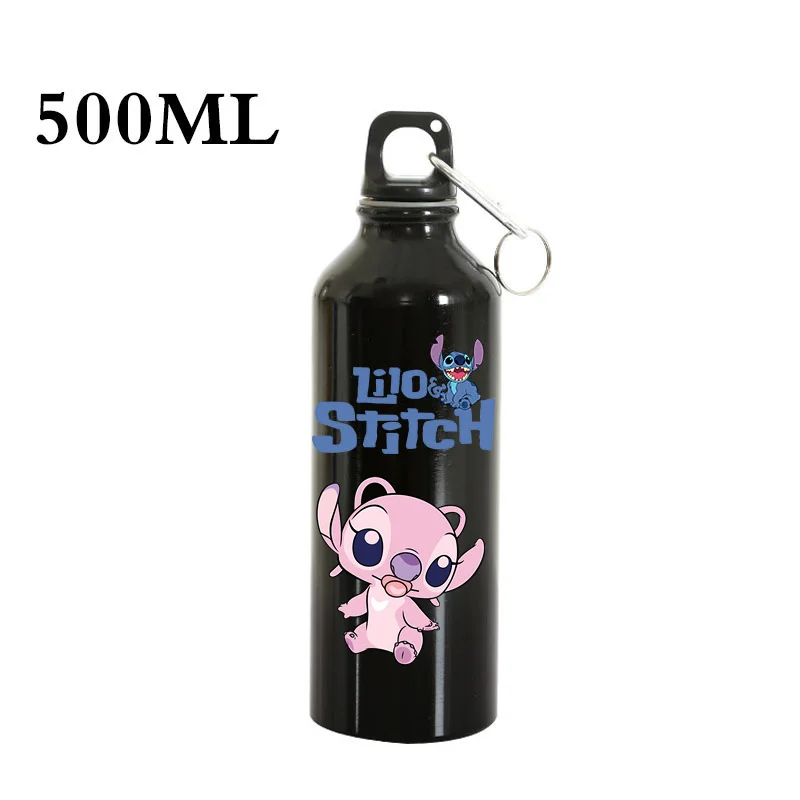 Disney Stitch Water Bottles Portable Aluminum Water Bottle Leakproof Water Jug for Hiking Travel Outdoor Bicycle Bottle Cups