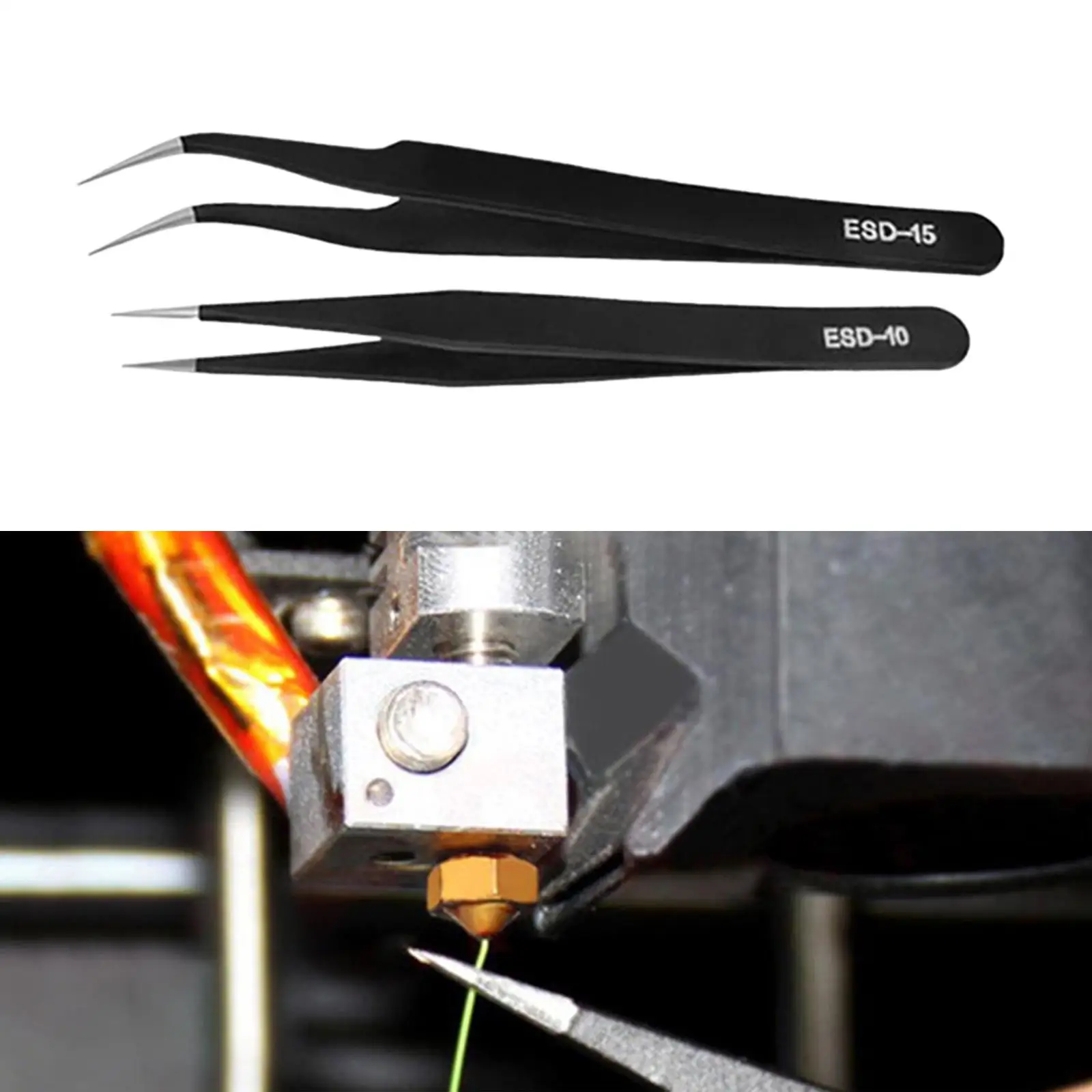 Lingyoucraft 2 ชิ้นแหนบขนตาอเนกประสงค์ Precision ชิ้นส่วนขนาดเล็ก Clamp สําหรับ
