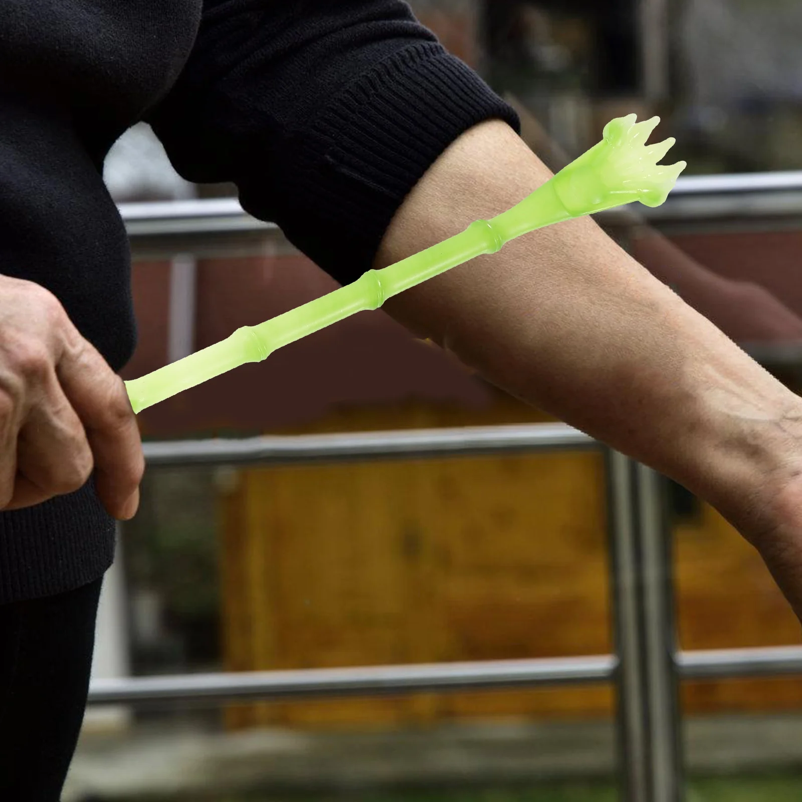 

Скребок для спины, восемь рулонов, бежевый, прочный дизайн с когтями, легкая ручка, снимает давление, тревога, инструмент для царапин на спине