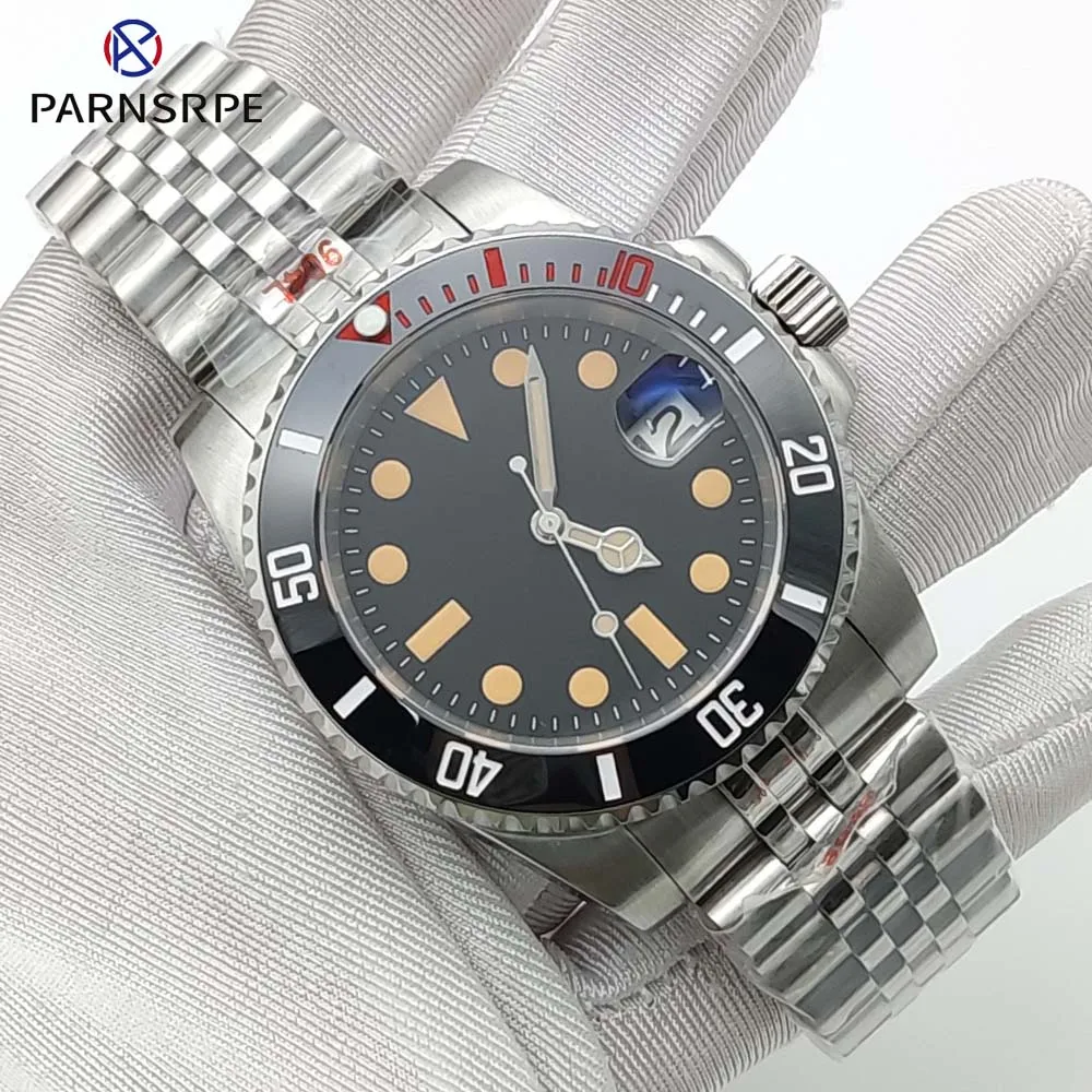 Men's Stainless Steel Waterproof Automatic Mechanical Watch Japan NH35 Movement Sapphire Glass Ceramic Bezel Men's Watch