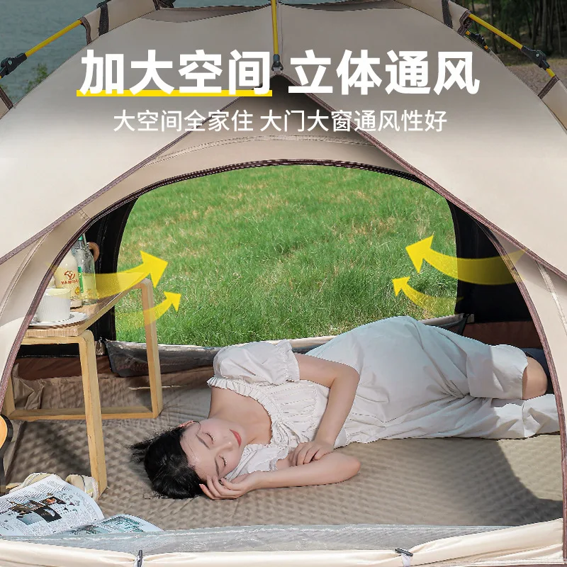 

Foldable Automatic Camping Tent, Thickened UV & Rain Resistant Tent for Outdoor Camping, Park and Indoor Activities
