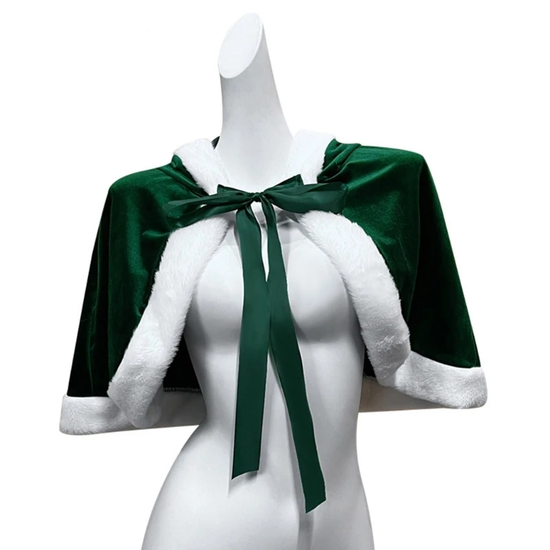 

Festive Rabbits Ear Christmas Shawl for Women Christmas Holiday Outfits