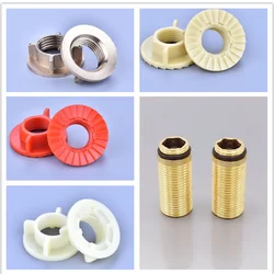 Placa de Base fija para grifo, tuerca de tornillo para fregadero, Conector de tubería de lavabo, piezas de repuesto, accesorios de Hardware para cocina y baño, 1 ud.