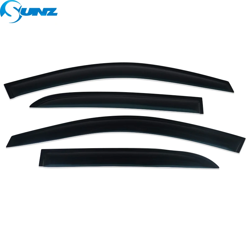 Side Window Deflectors For Honda Accord Sedan 2003 2004 2005 2006 2007 Black WeatherShield Window Visor Sun Rain Guards SUNZ