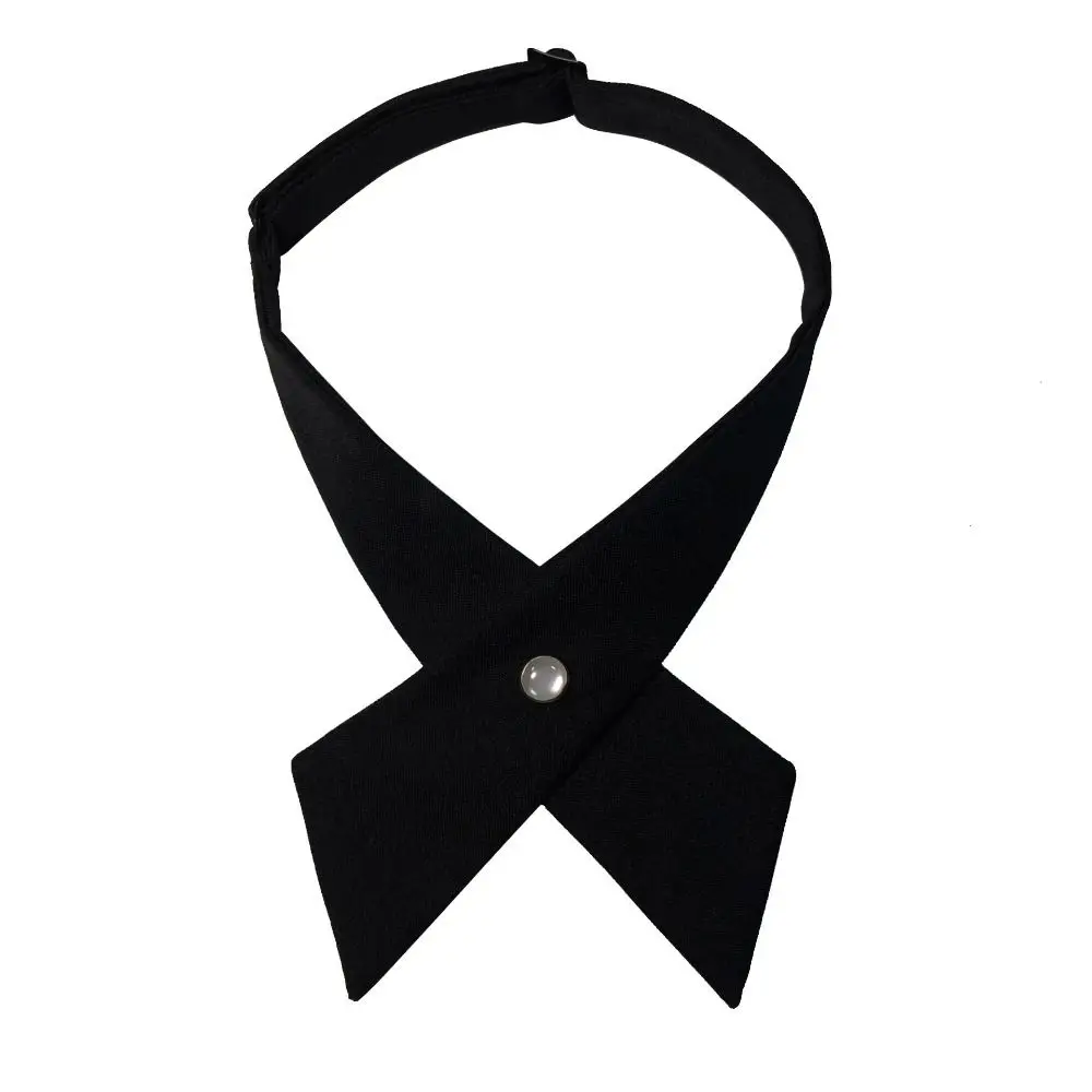 New Removable Cross Bowtie JK Uniform Decor Apparel Accessories Cross Bow Ties Polyester Shirt Tie