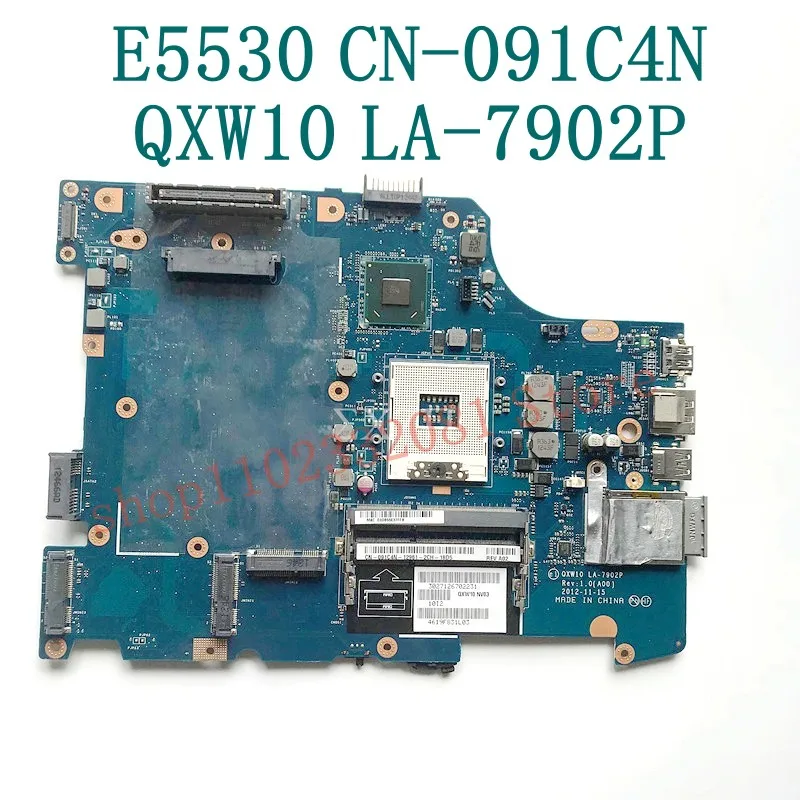 CN-091C4N 091C4N 091C4N High Quality Mainboard For E5530 Laptop Motherboard QXW10 LA-7902P With SLJ8C HM77 100% Fully Tested OK