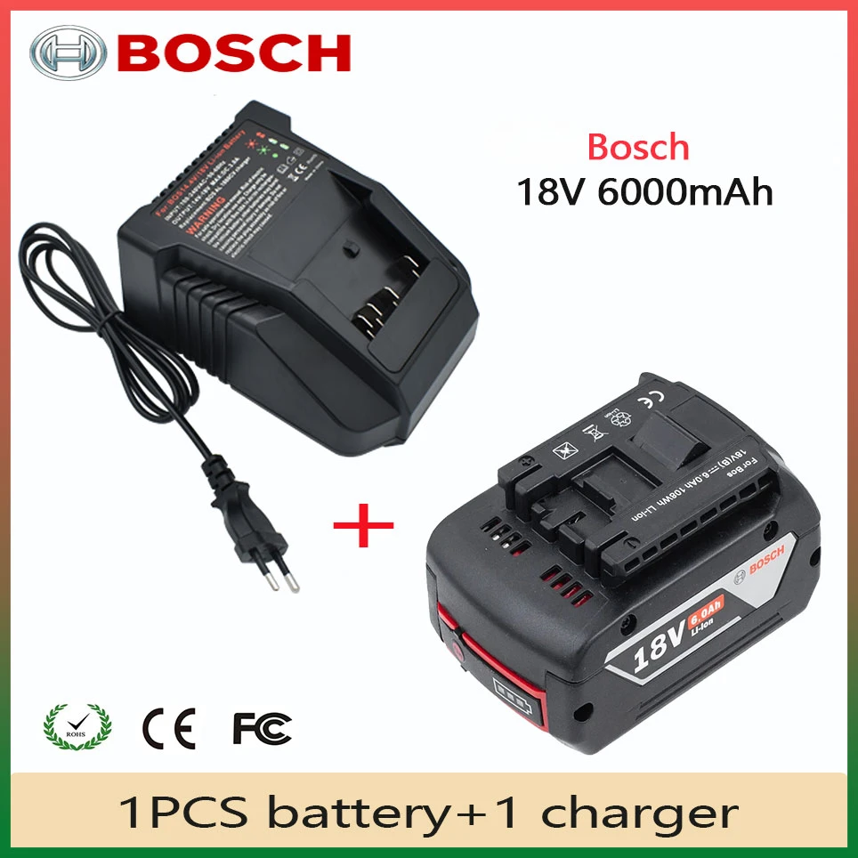 

New BOSCH 18V Original 6000mAh Lithium Battery BOSCH Battery Pack 6.0AH/5.0Ah/3.0Ah Original Tool Rechargeable Battery