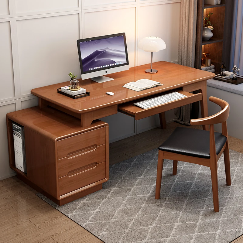 Mobile Office Room Desks Gaming Bedroom Sedentary White Computer Desk Drawer Equipment Mesas De Computador Furniture Home