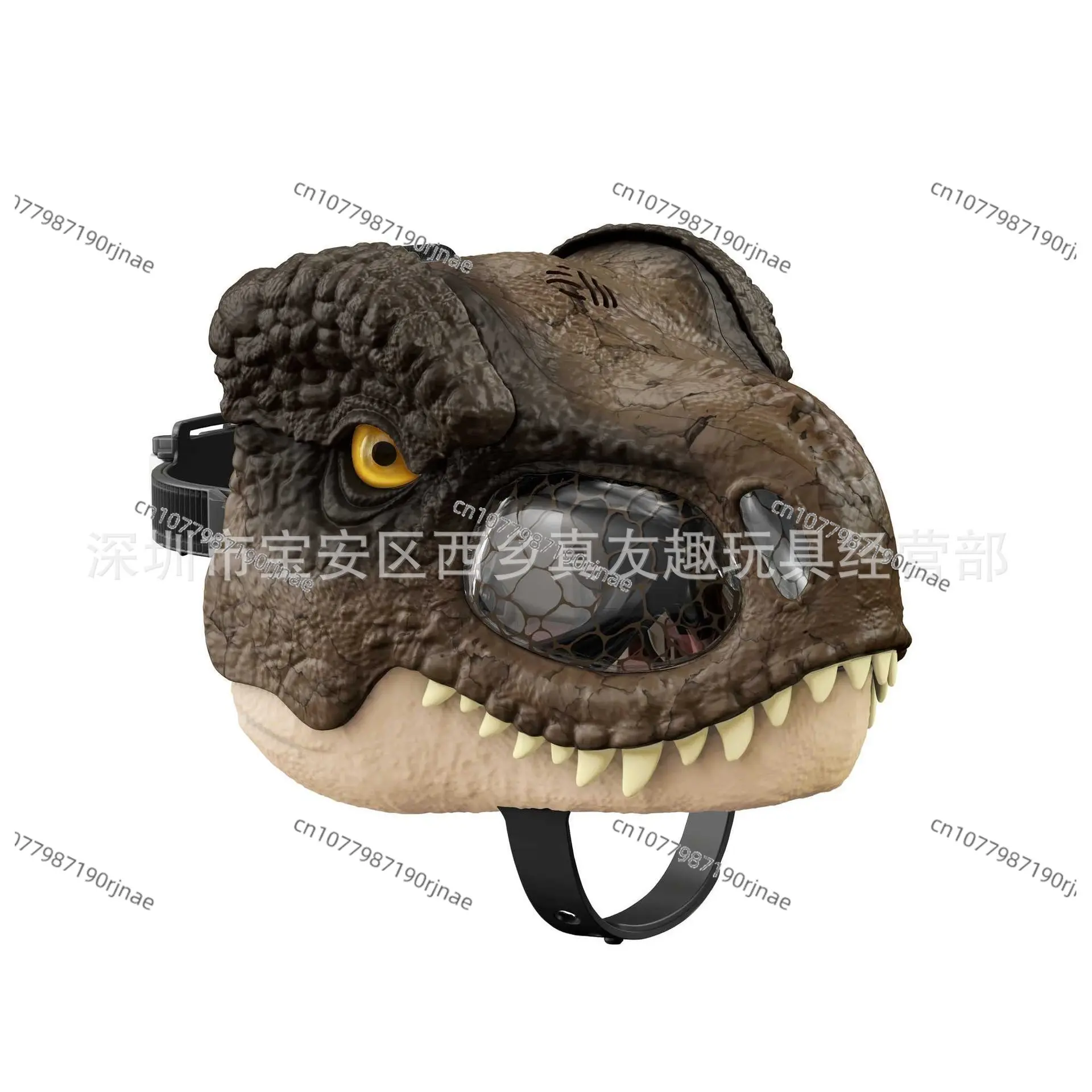 Dinosaur Moving Mouth Face Jurassic Sickle Dragon Xunraptor Head Cover Tyrannosaurus Mask Dinosaur Mask