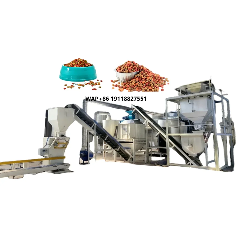 Cat and Dog Food Machine to Make Dog Food Kibble Dry Dog Cat Pet Food Making Processing Machines for Sale