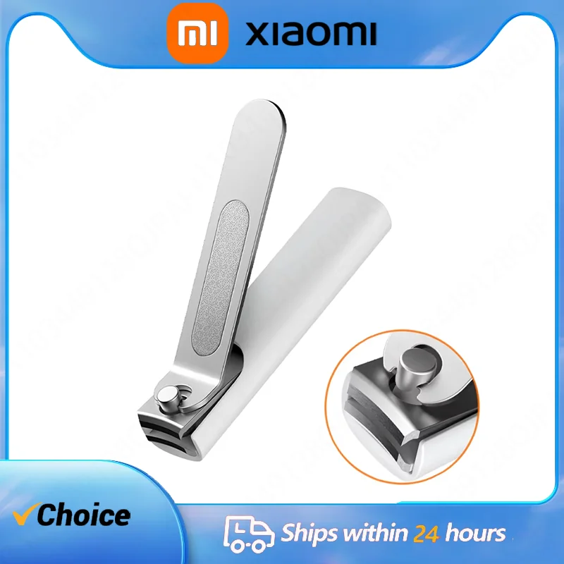 Xiaomi Mijia 402 Stainless Steel Nail Clippers sharp Pedicure Care Trimmer Portable Nail File with Anti-splash Storage Shell