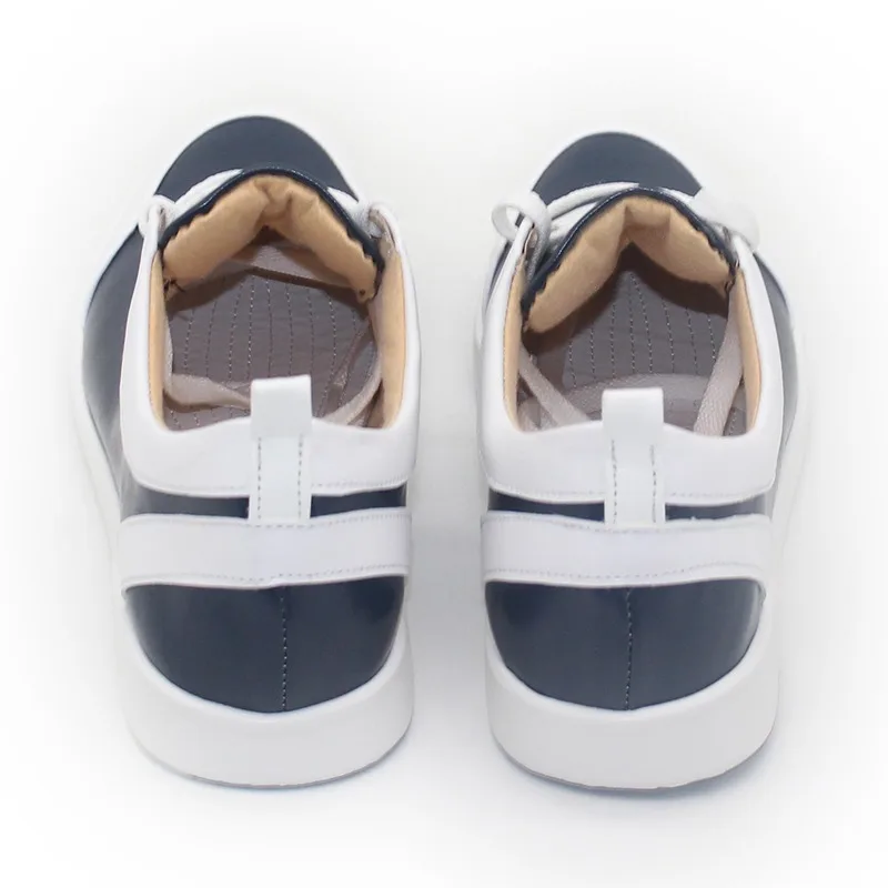 Juego azul archivo Misono Mika zapatos de Cosplay zapatos de PU botas de Carnaval de Halloween accesorios de Cosplay hechos a medida