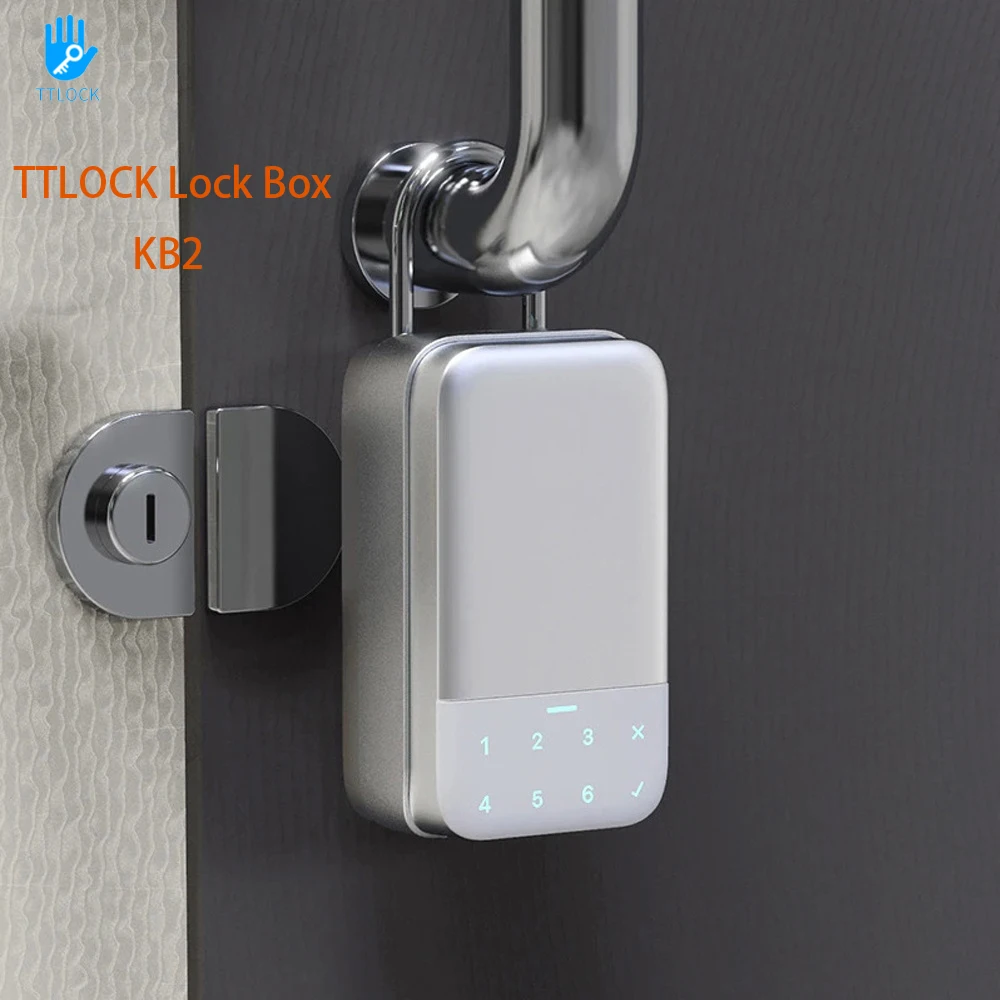 KB2 TTLOCK Smart Key Box per esterni Scatola di immagazzinaggio Serratura a chiave segreta Fusebox Bluetooth TTlock App Sblocca Wifi Gateway Scatola di sicurezza Lucchetto
