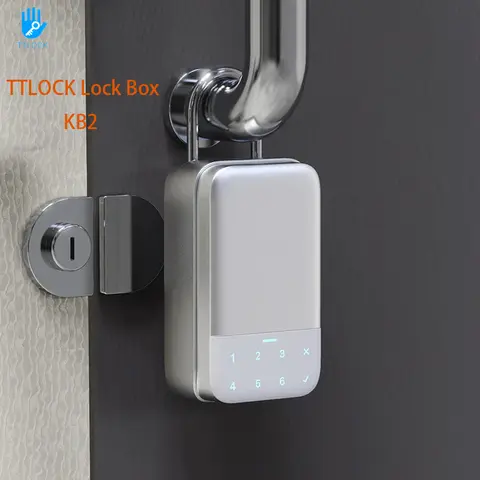 KB2 TTLOCK Outdoor Smart Key Box Storage Secret Key Lock Fusebox Bluetooth TTlock App Unlock Wifi Gateway Safety Box Padlock