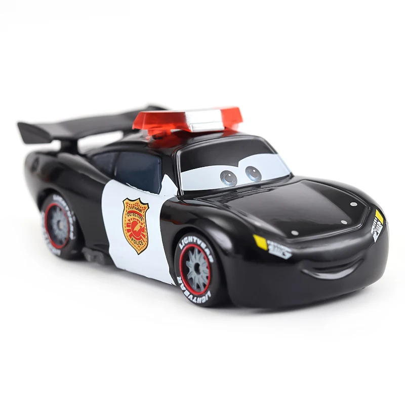 Cars 3 Pixar Cars 2 Lightning McQueen Mater Sheriff Legierungsmetall-Modellautos 1:55 Metallspielzeugfahrzeuge Jungen Kinder Geschenke Spielzeug