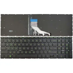 KBHUB US 그린 백라이트 키보드, HP 파빌리온 게이밍 15-DK0000 15-DK0056WM 15-DK 15-cs 15-da 15-db 15-dw 17-by 17-ca
