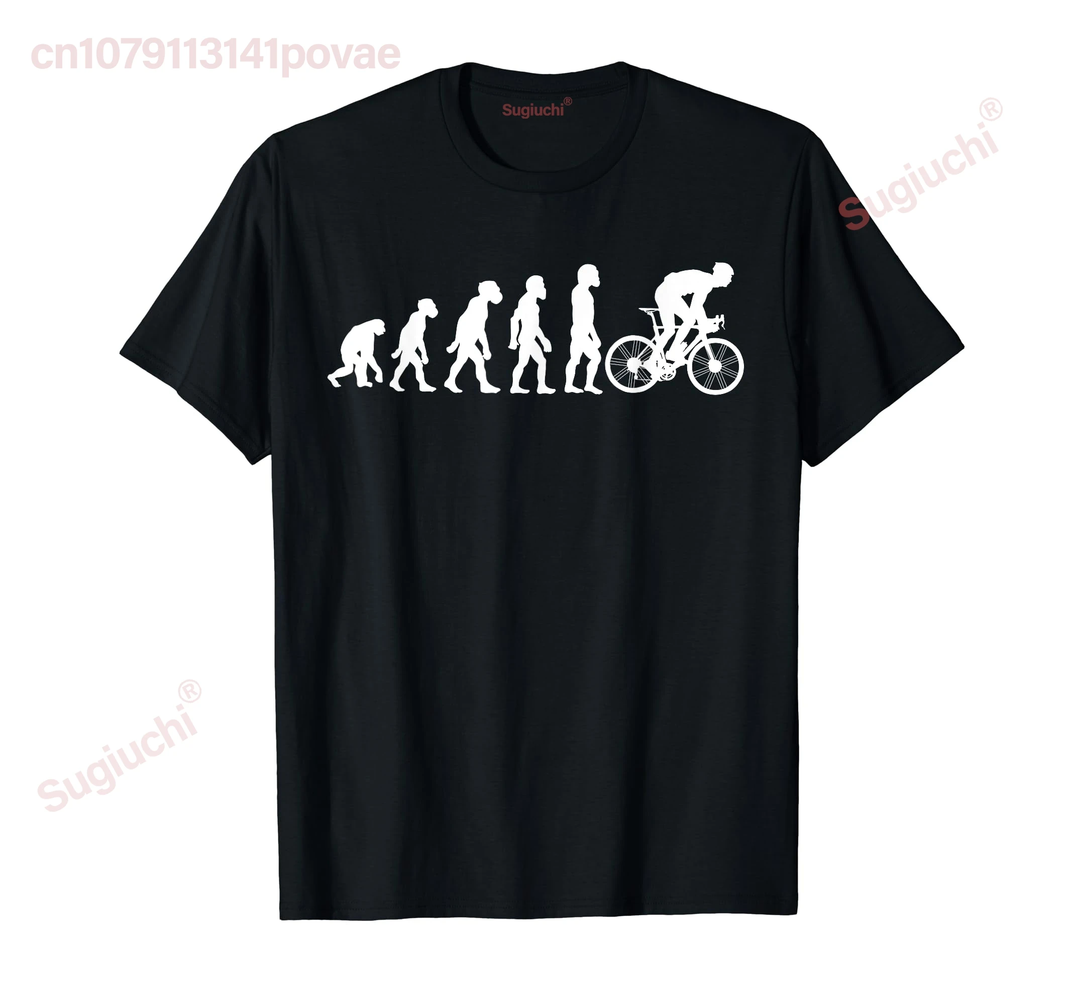 100% Cotton Funny Human Cycling Evolution Athlete Bike Cyclist Biker T-Shirt MEN WOMEN UNISEX T Shirts Size S-6XL